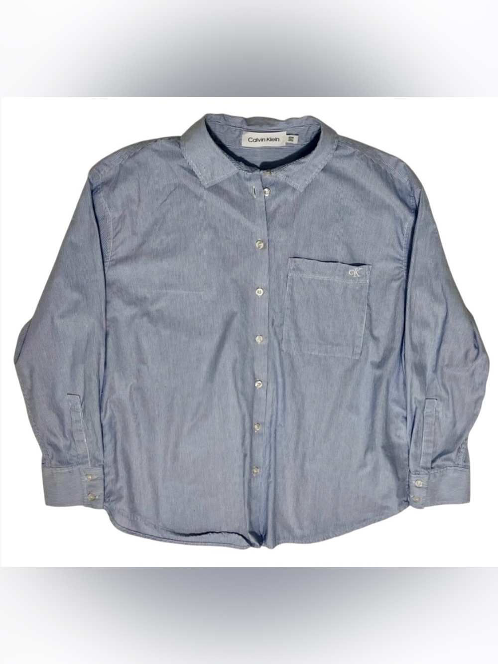 Calvin Klein Men’s Light Blue Oxford Button-Down Shirt